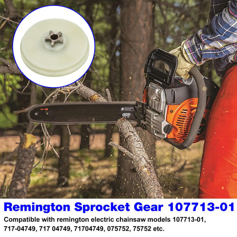 Replacement Sprocket Gear For Electric Chainsaw ABS Construction Built Tough Non Toxic Finish Fits 107713-01 And 717-04749 8.9 Cm Diameter 3.5 Cm High Easy Install Safe Eco Friendly Parts