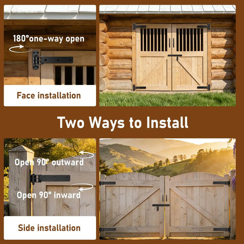 Beefy Heavy Duty Gate Hinges 1000 Pounds Capacity With Built In Ball Bearings 13 Inch Bolt On Weld On Two installation options