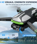 Get That Fresh 4K Drone With Camera For Adults Featuring A Nifty 5 Inch FPV Touchscreen For Smooth Flight Control Plus Smart GPS Auto Return And Follow Me Modes Ready To Capture Epic Shots Anytime displaying 4K camera and adjustable lens.