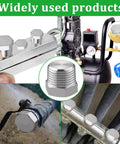 Outer Hex Head Pipe Plug Fitting 3 By 8 NPT Male Stainless Steel 304 Pack Of 4 installed in various systems