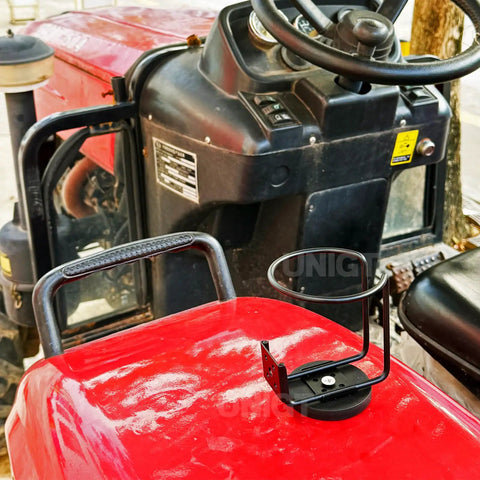 2 Pack Magnetic Cup Holder For Tractor And More, 3.54 Inch Diameter, Heavy Duty Stainless Steel Bottle Holder on tractor