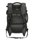 Back view of 58T Pro Camera Trolley Bag And Backpack For DSLR And Mirrorless Gear With Removable Partitions Left Tripod Pocket