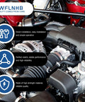 Engine bay with installed Mercedes-Benz Left And Right Air Intake Hose Replacement For S550 S63 AMG 4.6L 5.5L 2014 2015 2016 2017