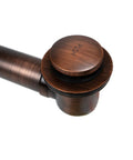 Hella Durable 1.5 Inch Pop Up Bathtub Drain And Overflow Kit With Slick Antique Copper Brass Finish detail view