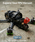 Quadcopter with Stubby 5.8G FPV Antenna RHCP 2.3dBi SMA Male Connector shown on textured surface