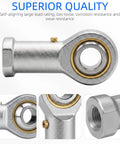 Heavy Duty PHSB4 Rod End Bearing One Quarter Inch Bore One Quarter Twenty Eight Right Hand Thread Chrome Plated Steel Build Rock Solid for smooth steering link