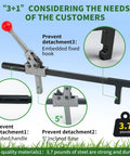 Chain Link Fence Stretcher Heavy Duty Ratcheting Wire Fence Tightener And Puller With Forged Steel Construction in detailed view