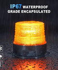 Magnetic Wireless Beacon Light With Rechargeable Battery, Emergency Strobe For Trucks And Vehicles in rain