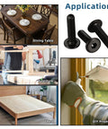 Heavy Duty Quarter Inch By Twenty Flat Head Socket Head Screws Furniture Bolts Countersunk Connectors in furniture use