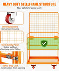 Heavy Hitter Forklift Safety Cage And Man Basket Tough Two Person Work Platform features heavy duty steel frame and universal casters.