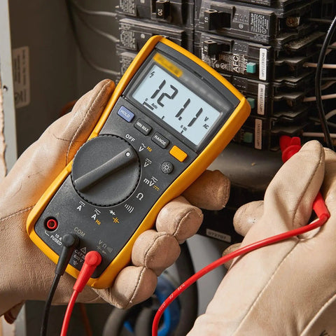 Using Dual Banana Plug Multimeter Probe Leads Set 60cm 1000V Rated Red And Black Test Cable during an electrical test