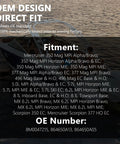 OEM Design Direct Fit specifications for Rock Solid Upgraded Fuel Pump Assembly With Fitting And Adapter For Mercruiser 350 377 496.