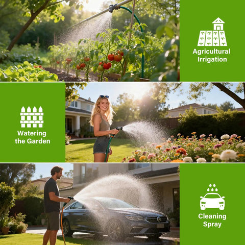 Smart Garden Sprinkler Timer For Hose Systems With Rain Delay And Auto Watering For Lawn And Garden, in use for various applications