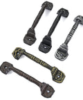 4 Pack 5.51 Inch Cast Iron Sliding Barn Door Handles Black Vintage Gate Pulls For Outdoor Garage Closet Interior And Drawer Antique Long