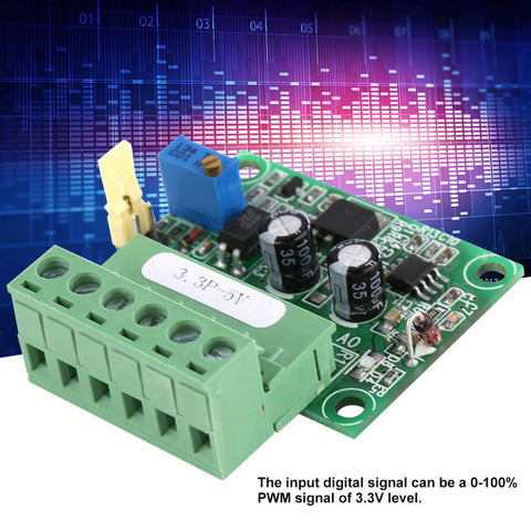 Analog Voltage To PWM Converter For 3.3V Signals Converts PWM 0-100 Percent To 0-5V Output, digital module in focus