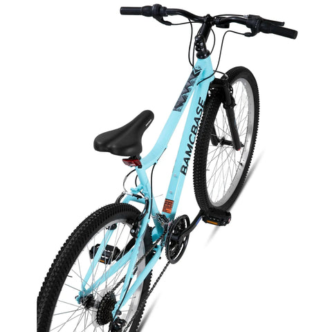 Trail Ready 26 Inch Mountain Bike For Men And Women 18 Speed Steel Frame Suspension Fork V Brakes All Terrain MTB For Adults