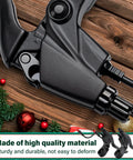 Close-up of Two-Pin Electric Bicycle Brake Levers with waterproof connector; black, durable material on wood background