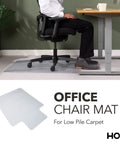 Clear Carpet Office Chair Mat With Extended Lip 36x48 Inches For Easy Glide Protect Your Carpeted Floors From Rolling Desk Chair Anti Skid Top Surface With Gripping Underneath For Home And Office.