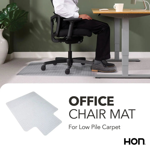 Clear Carpet Office Chair Mat With Extended Lip 36x48 Inches For Easy Glide Protect Your Carpeted Floors From Rolling Desk Chair Anti Skid Top Surface With Gripping Underneath For Home And Office.