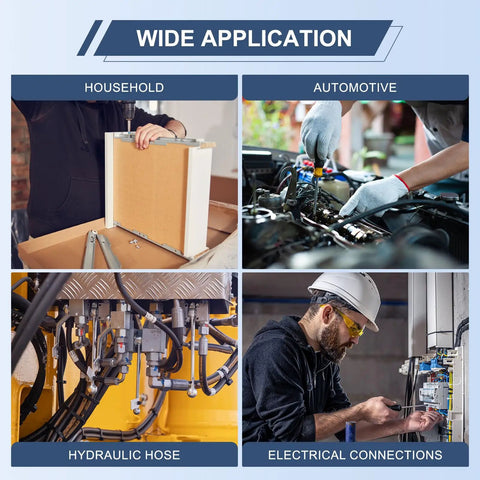 Wide application of Premium Copper Flat Washers M16 in household, automotive, hydraulic, and electrical settings.