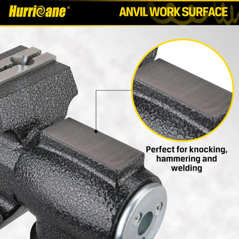 Dual Jaws Table Vise With 2.5 Inch Jaw Width, 360 Degree Swivel Base, Clamp On Vise For Woodworking, Pipe Repair, Sharpening, Grinding And Cutting, Portable Bench Vise For Home Shop anvil work surface