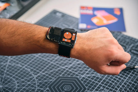 Artemis DIY Smartwatch Kit For Kids And Teens 9 Plus Learn Coding Electronics And Wearable Tech Hands On STEM Gift Build Your Own Wearable Gadget Fun Project For Curious Makers on wrist