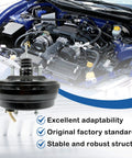 Top Shelf Power Brake Booster 53-2791 Slips Right Onto Toyota Tacoma 1995-2001 And T100 1994-1998 Trucks with engine bay background.