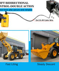12V Hydraulic Power Unit With 10 Quart Reservoir Double Acting Pump For Dump Trailers And DIY Systems lifting machinery