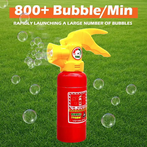 Automatic Fire Extinguisher Bubble Blower Machine With 220ml Solution For Kids Indoor And Outdoor Play Totally Rad Summer Party Birthday Gift Squad Approved