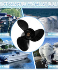 Aluminum 16X21.5 Outboard Boat Propeller For Suzuki DT DF 150-300HP Engines Right Hand 3 Blade 15 Spline OEM montage