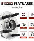 Front Or Rear Wheel Hub Bearing Assembly 513282 Fits Chevy Camaro 2010 2015 Impala 2018 2019 shown with key features and design