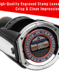 Killer Heavy Duty Self Inking Date And Time Stamp with ergonomic grip, clear impressions, and date dial for efficient filing.
