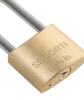 Outdoor Weatherproof Padlock With Long Stainless Steel Shackle And Solid Brass Body