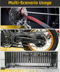 Multi-scenario usage of 40 Roller Chain 10 Ft With Two Free Connecting Links And Two Tie Rod Chain Hardware for bikes, motorbikes, and gates.