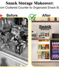 Before and after of Snack Bar Cabinet With Fridge Space And Candy Display Shelf, All In One Coffee Station For Home Theater Or Game Room.
