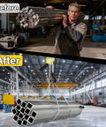 Before and after using half ton lever chain hoist come along with G80 chain 10 feet lift portable manual hoist 1100 lbs capacity