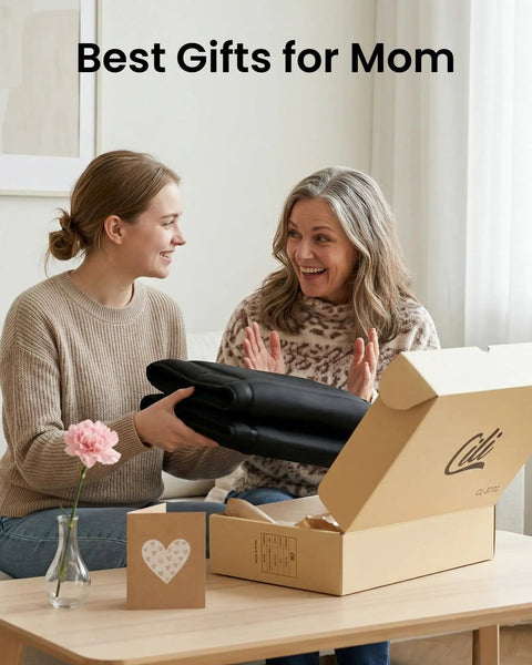 Two women joyfully unboxing a Full Body Massage Mat With Heat And Vibration 10 Motor Back Massage Pad for home use.