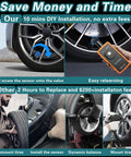 DIY Ready TPMS Sensor Kit For GM Vehicles After 2006 Plug And Play For Chevy Silverado Buick Cadillac GMC Pontiac Four Pack Replacement Universal Fit Easy Install No Relearn Reliable Tire Pressure Monitoring, wheel sensor install