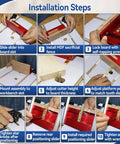 Installation steps for Box Joint Router Jig Kit For Table Saws And Router Tables With Brass Indexing Keys In 1/4, 3/8, And 1/2 Inch Sizes