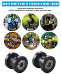 8mm And 10mm Chain Roller Pulley Tensioner Wheel Guide for motorcycle mini bike ATV pit dirt bike parts black rugged rubber