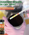 No Fuss PH Test Strips Kit With 100 Strips PH Range 3.5 To 9 For Garden Lawn And Indoor Plants Easy At Home Soil Testing