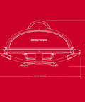 Diagram of Indoor Outdoor Electric Grill With Nonstick Griddle Plate And Fat Reduction Drip Tray Twelve Plus Servings On A 200 Square Inch Surface