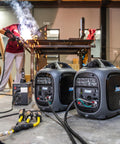 Gas Powered 2300 Watt Quiet Inverter Generator For Home Backup With USB Outlet And Parallel Capability used in workshop