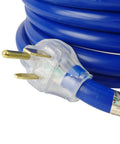 Heavy Duty 8 Gauge 3 Prong Welding Power Extension Cord 50 Amp 250V NEMA 6-50P to 6-50R Welder Cable, 25 ft coiled with plug