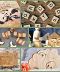 12-pack basswood sheets, 1/8x12x12 in, unfinished wood for crafts; collage of laser-cut, engraving, and wooden art projects