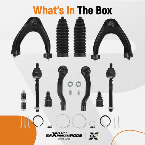 Front Upper Control Arm Kit For Honda Civic 1996 2000 Complete Suspension Upgrade With Upper Ball Joints Lower Ball Joints Sway Bar Links 12Pc