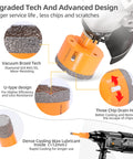 Diamond Core Drill Bits Set 6mm To 65mm Vacuum Brazed Tile Hole Saw 9 Pieces with advanced design and cooling features.