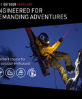 Climber with Rechargeable 1000 Lumen Headlamp With Bluetooth App Control, RGB Hunting Modes, Optisense Adaptive Beam, Aluminum Body, IP54 Helmet Light.