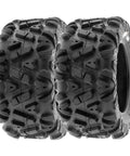 Set Of Four 25x8-12 Front And 25x10-12 Rear ATV UTV Tubeless 6PR Tires Power I A033 Bundle For Trails Desert Mud Dirt Rocks