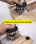 Router Sled Flattening Jig For Wood Slabs And Epoxy Tables, adjustable kit with acrylic baseplate, shown in use